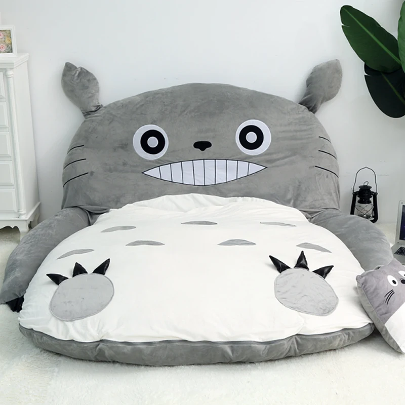New Totoro Lazy Cartoon mattress cute sofa bed Suitable for children tatami mats creative sleeping mat bedroom Foldable sofa