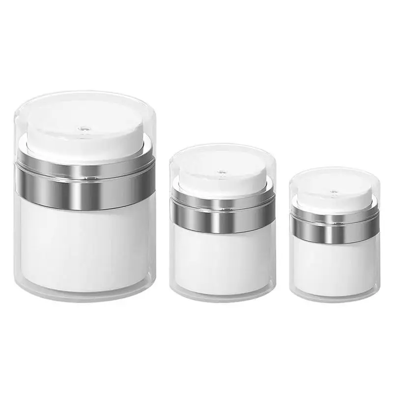 

Airless Pump Bottles Cream Jar Vacuum Bottle Travel Bottles Refillable Containers For Creams Gels Lotions Portable Travel