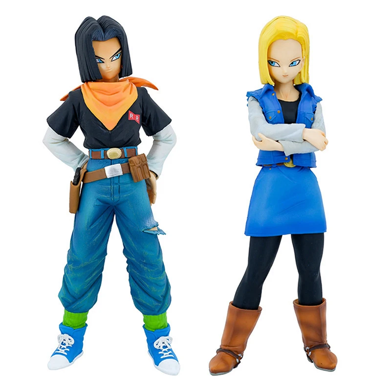 

Фигурка аниме «Драконий жемчуг», 24 см, Android 18, фигурка на Android 17, фигурка из ПВХ, Коллекционная модель для детей, подарок на день рождения