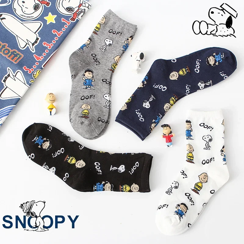 Носки Snoopy женские весенние носки с японским мультяшным рисунком хлопковые