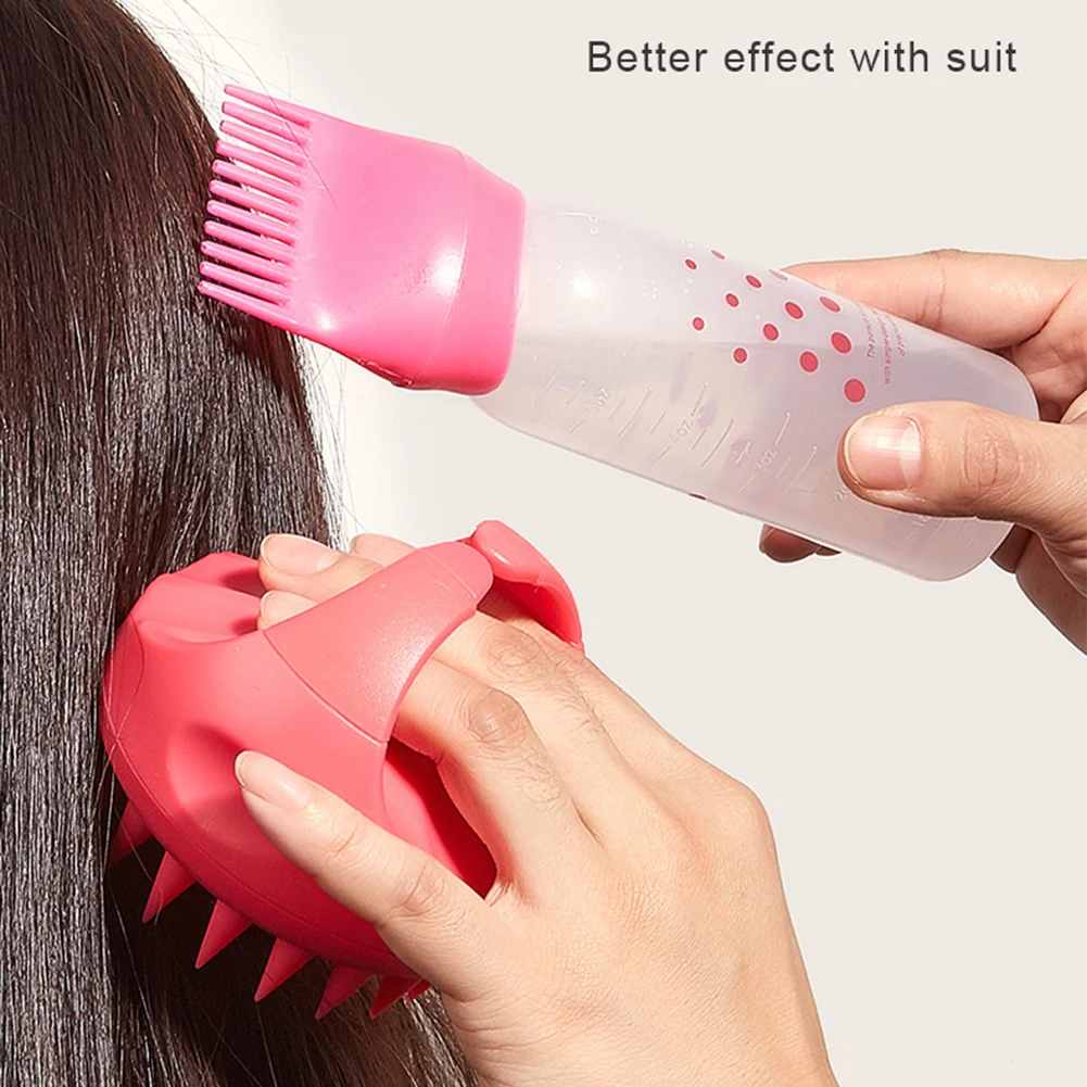With Scalp Massager Shampoo Brush For Hair Dyeing Oil Spray Bottle Salon Hair Coloring Tools