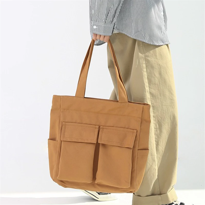 

Вместительные холщовые сумки на плечо, однотонная Мягкая джинсовая сумка для отдыха или путешествий для женщин, модная зимняя сумка на фетере, 1 шт.