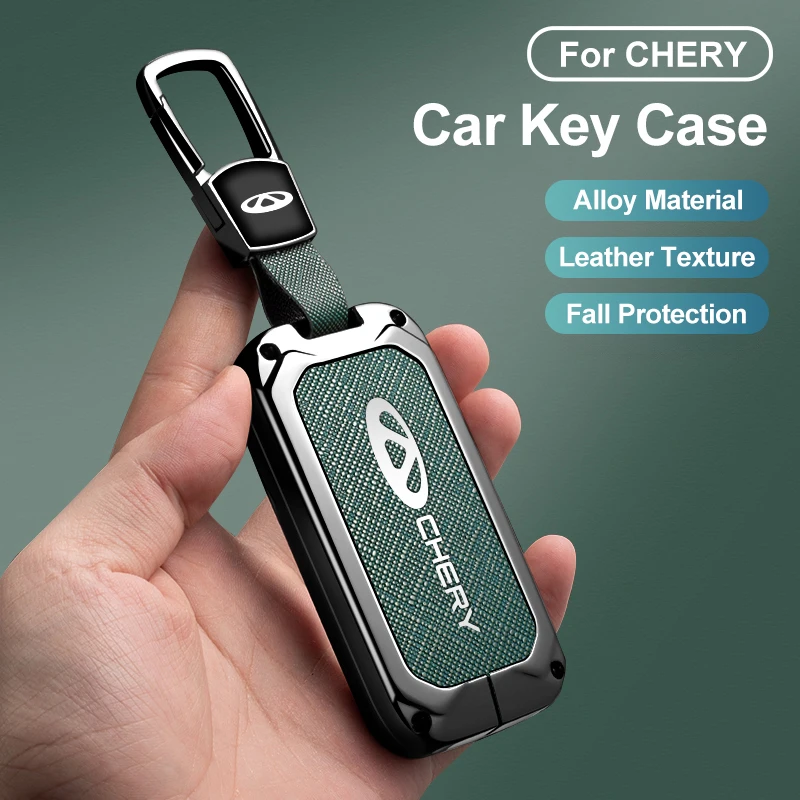 Фото Новый чехол для автомобильного ключа из цинкового сплава и кожи, для Chery Omoda Jaecoo 7 Oumengda C, защитный брелок-кейс, автомобильные аксессуары №4