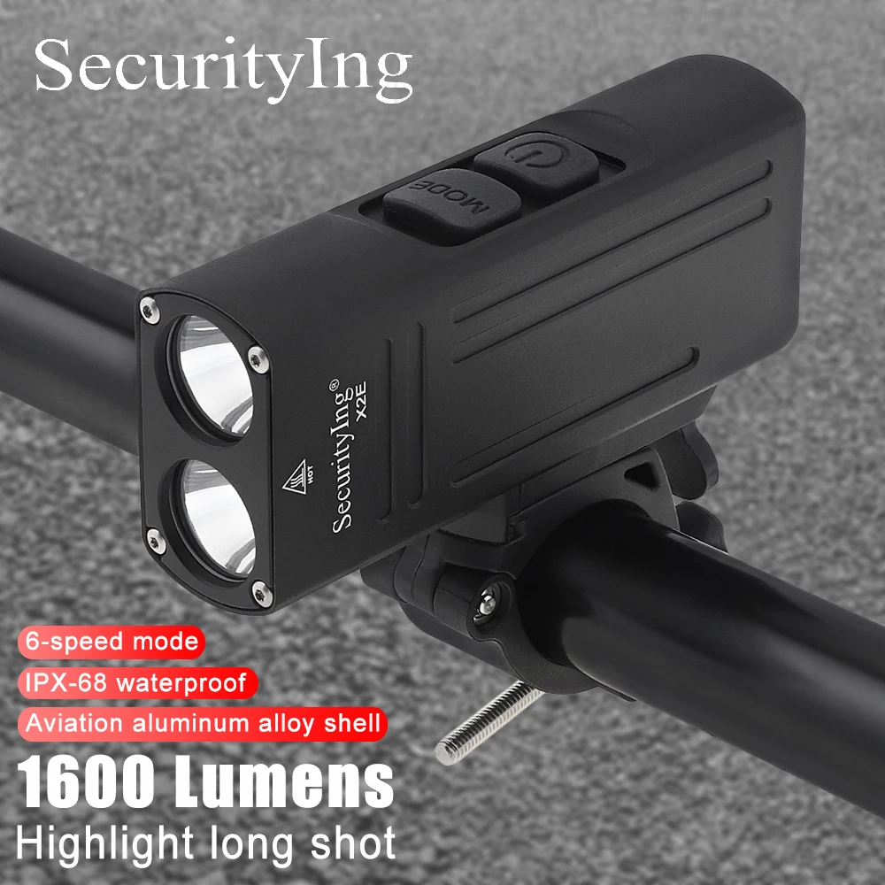 

Super Bright 1600LM LED Bicycle Light USB Rechargeable Waterproof LED Bicycle Lamp Set for MTB Mountain Road Bike Cycling Light