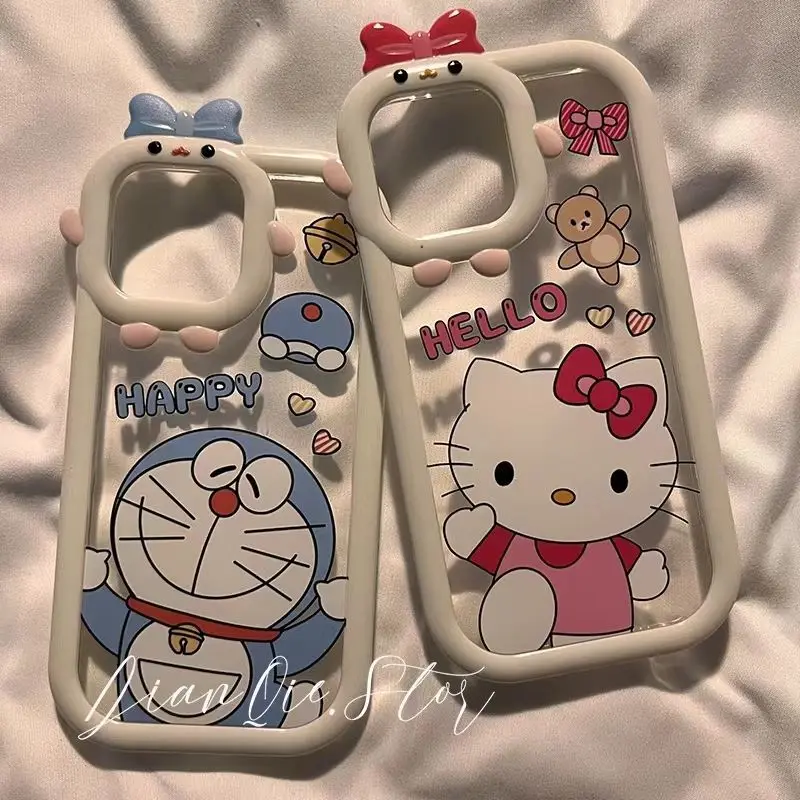 

Cartoon Hello Kitty Doraemon Iphone Phone Case for Iphone 12 13 11 Pro Max Xr X Xs Max All-Inclusive Anti-Drop Phone Case