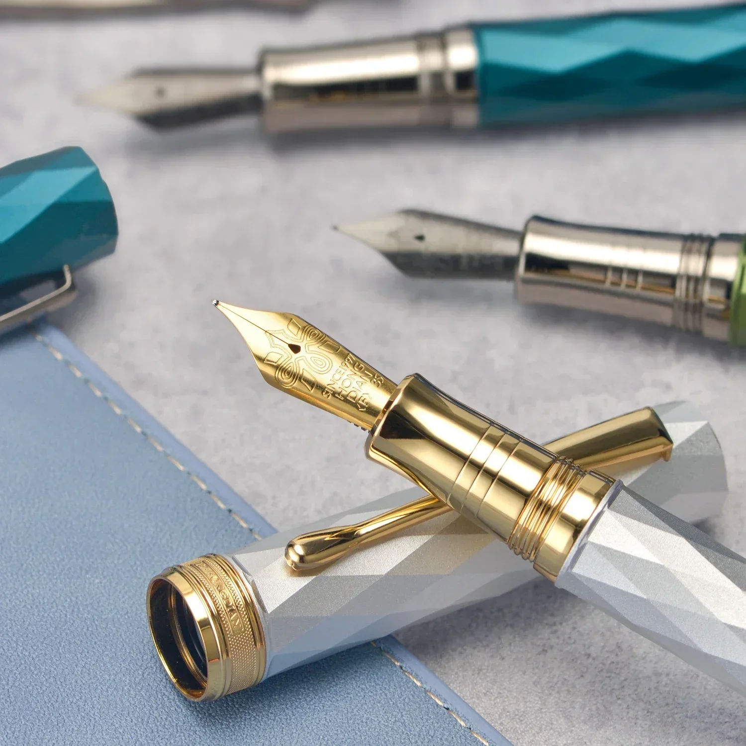 Ручка перьевая Hongdian N11 многоугольная ручка из алюминиевого сплава с наконечником