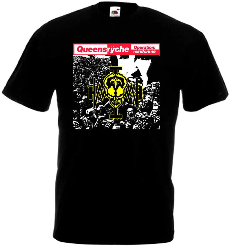 Футболка Queensr øche Operation Mindcrime черная в стиле хэви-метал все размеры S 5XL