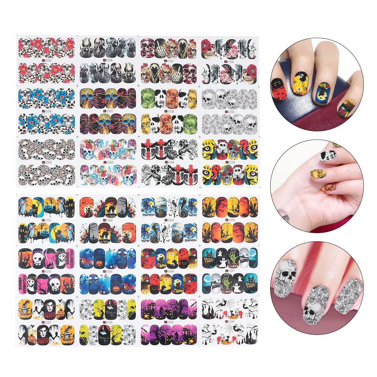 

Nail Stickers Wrapsdecals Sequins Temporarybat Transfer Foil Holiday Fingernail Christmas Decorations Supplies Sticker Flakes