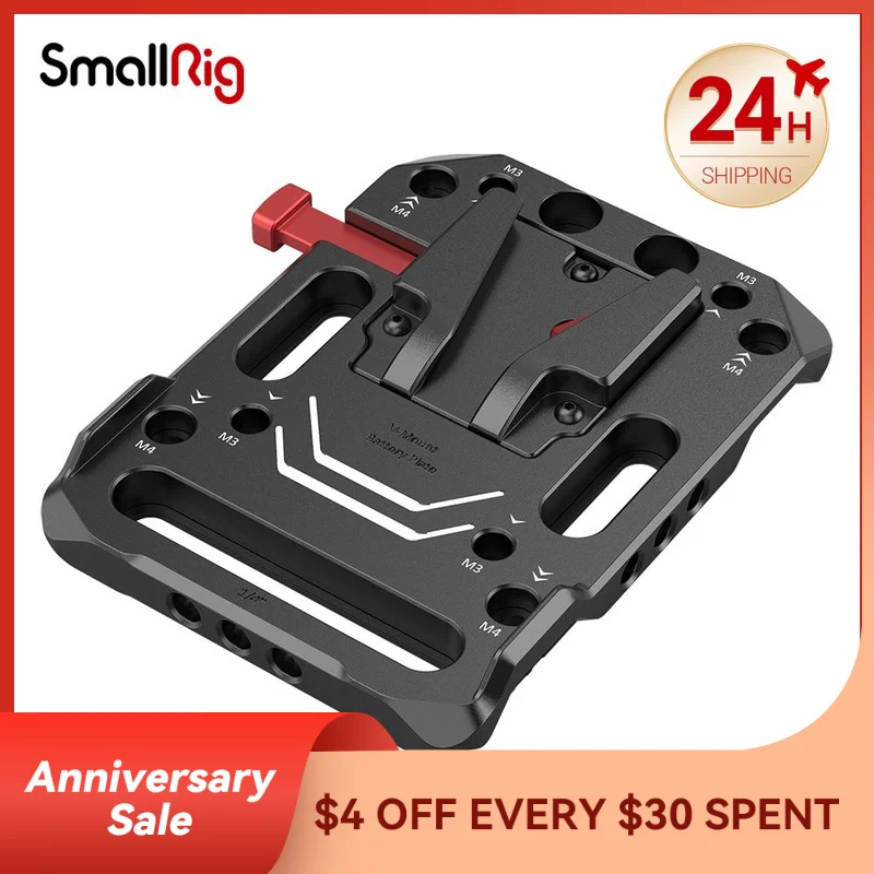 

SMALLRIG V-LOCK Mount Battery Plate Quick Release Plate for Camera Rig Compatible with the Blackmagic URSA Mini 2988