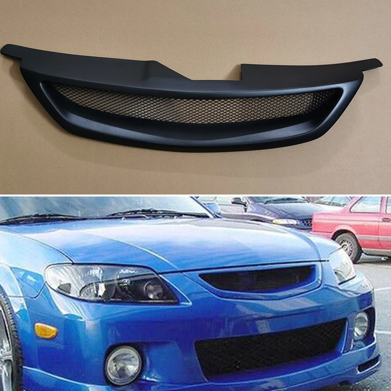 

Комплект для Mazda Protege 5 MP3 2001 2002 2003 года, аксессуары для корпуса, Решетка переднего бампера, редизайн гоночной решетки