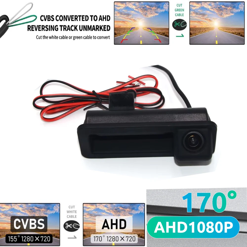 

Автомобильная камера заднего вида CVBS 170 градусов AHD1080P для Ford Focus 2C 3C Sedan Mondeo 2/4 Fiesta Land Rover Range Rover Freelander 2