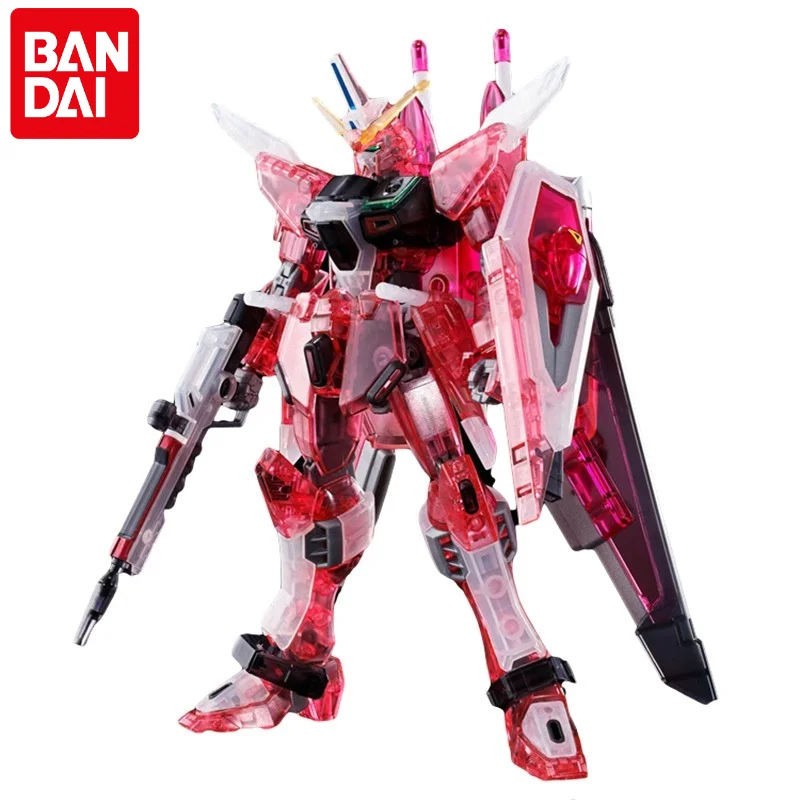 

Bandai Gundam Anime Figure HG 1/144 ZGMF-X19A INFINITE JUSTICE GUNDAM Transparent Color Conference Hall Limit Assembly Model Toy