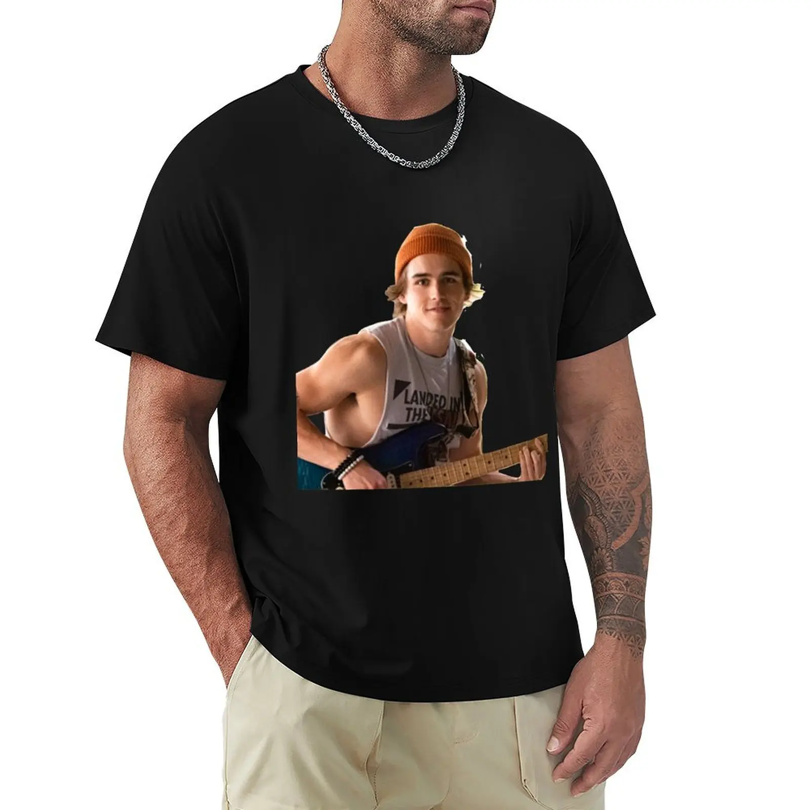 Футболка Charlie Gillespie/Лук Паттерсон с животным принтом для мальчиков черная