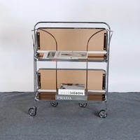 luxury kitchen trolley glass shelving movable nordic furniture multi layer shelf torage rack edside cabinet stainless steel