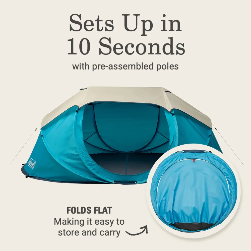

Pop-up 4-Person Camp Tent Swimming Pools Scuba Wild and Camping Trips Fugees Camping Supplies Novelty Campaign House Parasol