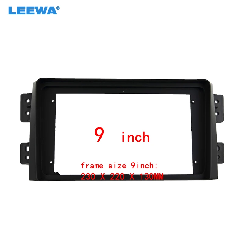 

LEEWA Car 2Din Audio Face Plate Fascia Frame For KIA Borrego Mohave 9" Big Screen Radio Stereo Panel Dash Mount Refitting Kit