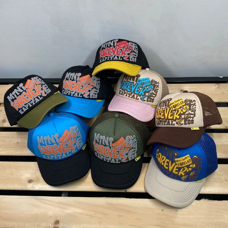 

Spring Summer 2023 KAPITAL Baseball Cap Men Women 1:1 High Quality Embroidered Caps Adjustable Buckle Hats Versatile Truck Cap