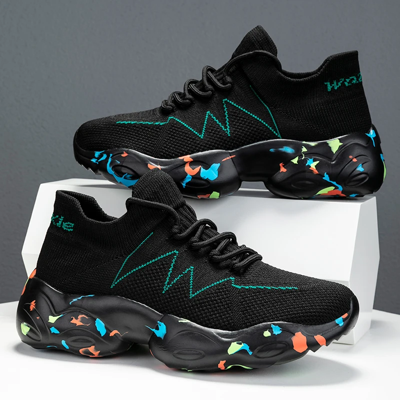 Platform Couple Casual Shoes Breathable Women Sneakers Non-slip Soft Women Vulcanized Shoes Outdoor Fashion Men Tennis 2023 New