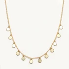 Ожерелье женское из серебра 2021 пробы с цветным цирконием