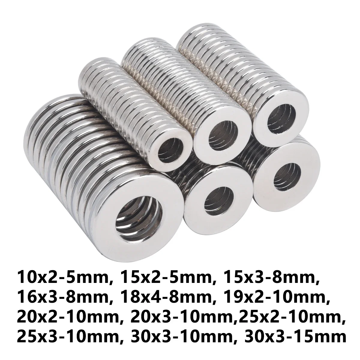 

Сильные кольцевые магниты N35 с отверстием