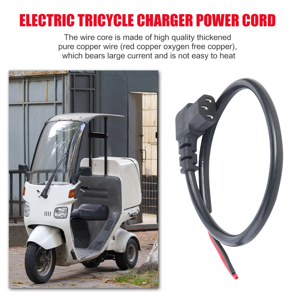 

Electric Bike Scooter Charging Plug Copper Core Cable Wire Connector Accessories Electric Lightweight Element Decoration