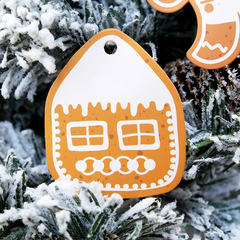 

Vintage Painted Wrapping Hanging Card DIY Message Card Christmas Themed Gift Tags Smooth Touch Kraft Paper Fine Texture Labels