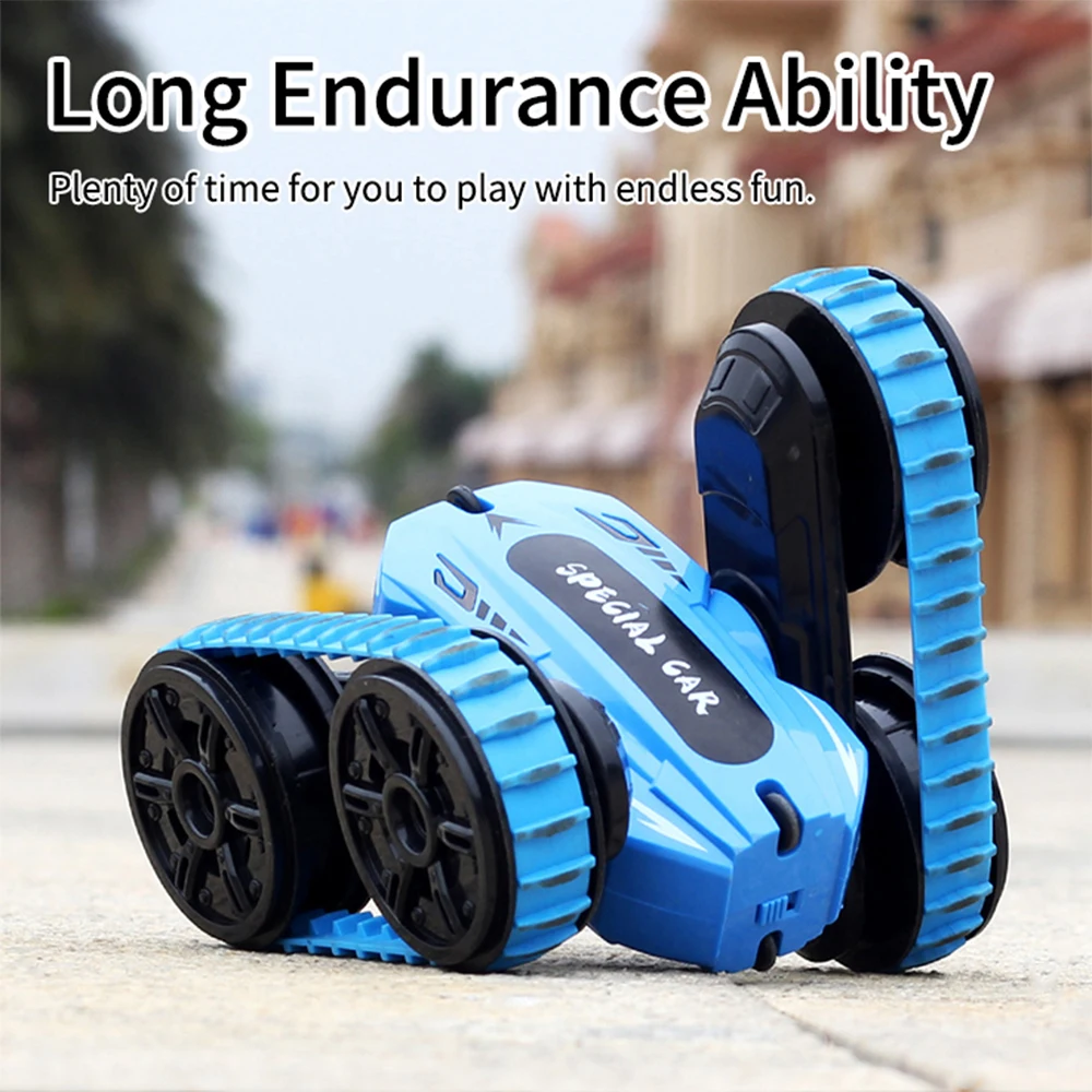 Двухсторонний гоночный автомобиль с дистанционным управлением 4*4 фонариками -