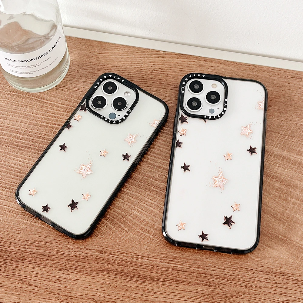 

Lucky Star Phone Case for Iphone 11 12 13 14 Pro Max Plus SE 2020 Fashion Transparent Drop-proof-Casetify