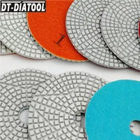 DT-DIATOOL 20sets 3 Steps Wet Diamond Polishing Pads For Stone Granite Marble Terrazzo Dia100mm/4" Sanding Disc Resin Bond