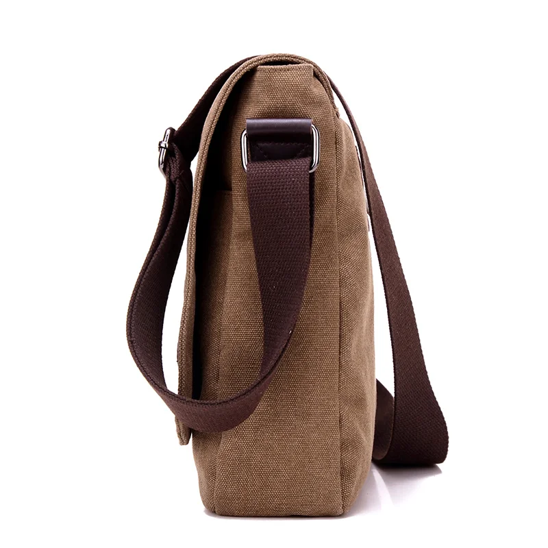 New Fashion Canvas Men Shoulder bag High Quality Messenger bag Men Crossbody Bag Vintage male Leisure Sling bag Casual Boy