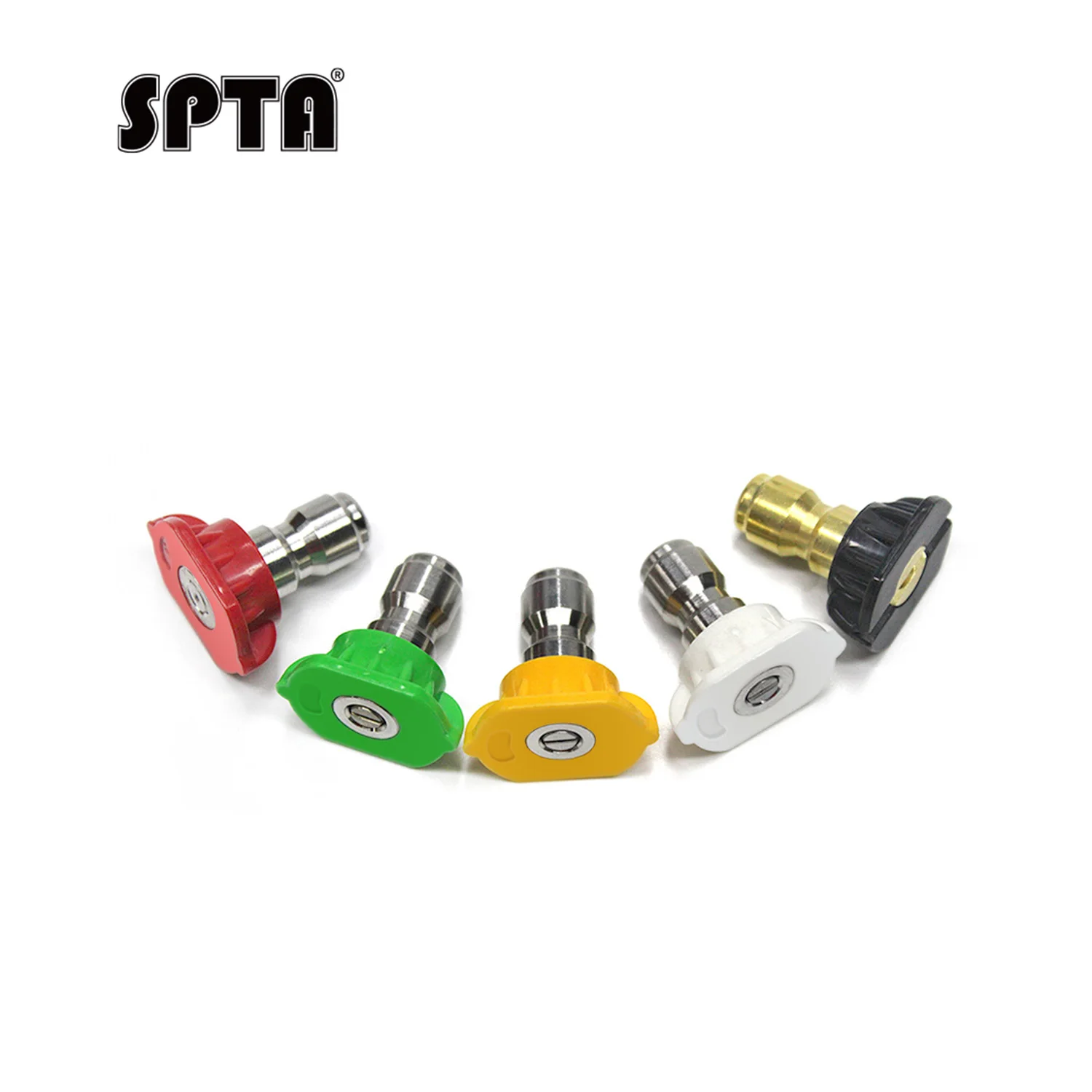 

SPTA 5 шт. набор насадок для мойки высокого давления, новый дизайн, универсальные насадки для мойки высокого давления