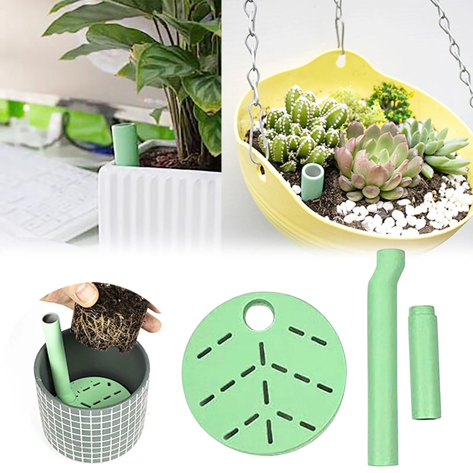 

Plastic Plant Snorkel Accessories Potted Flowerpot Flowers And Grass Respirator Room Outdoor Garden Plant Breathing Base