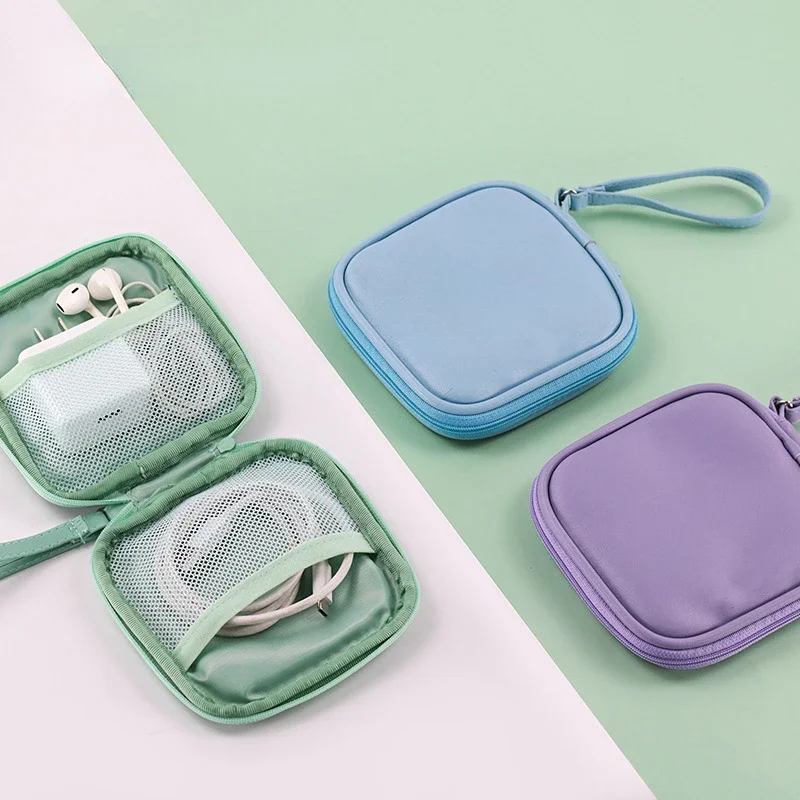 

Cable Charger Storage Box Headphone Bag Portable Storage Finishing Bag Modern Minimalist Headphone Storage Bag Data