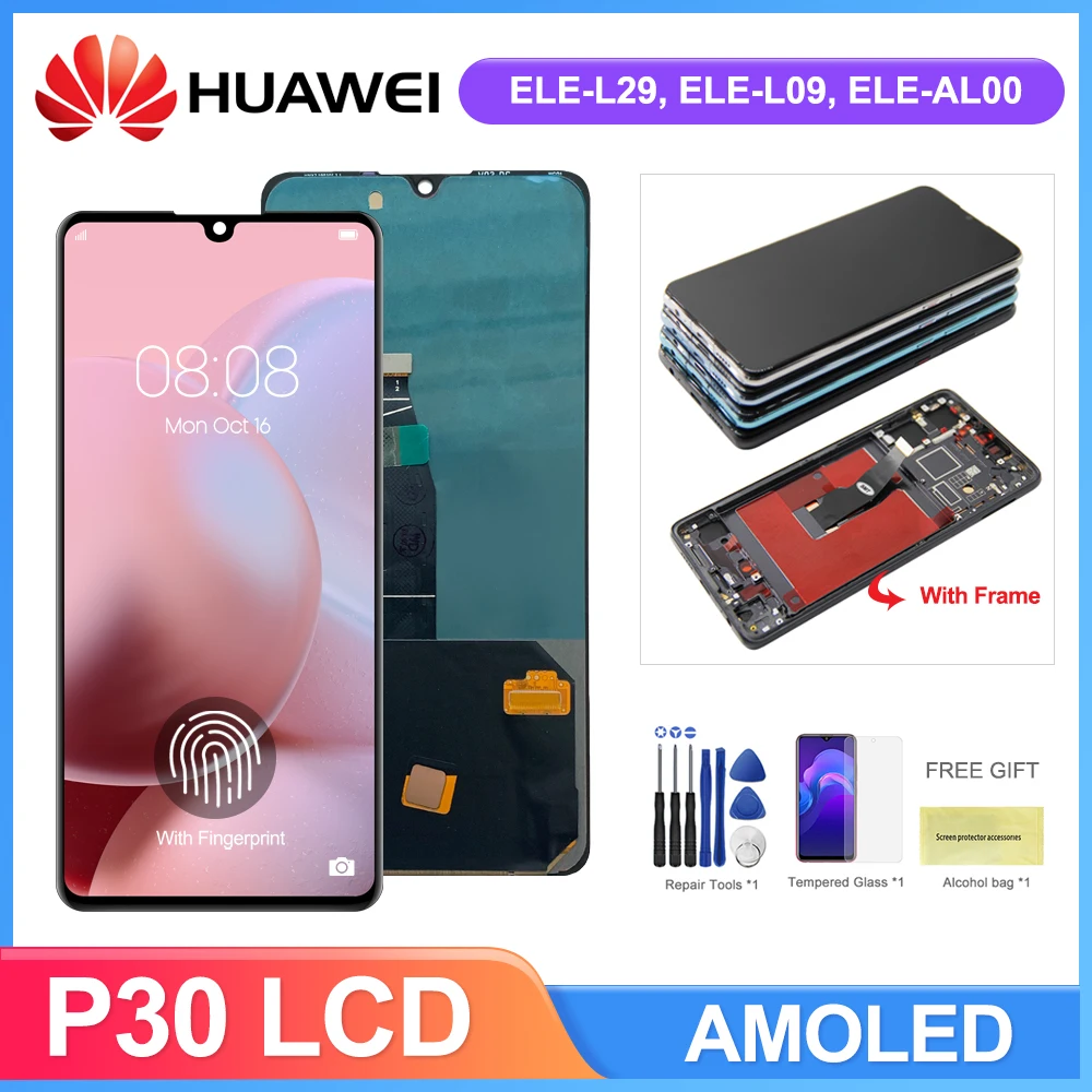 OLED-панель P30 с идентификацией по отпечатку пальца для Huawei | Мобильные телефоны и