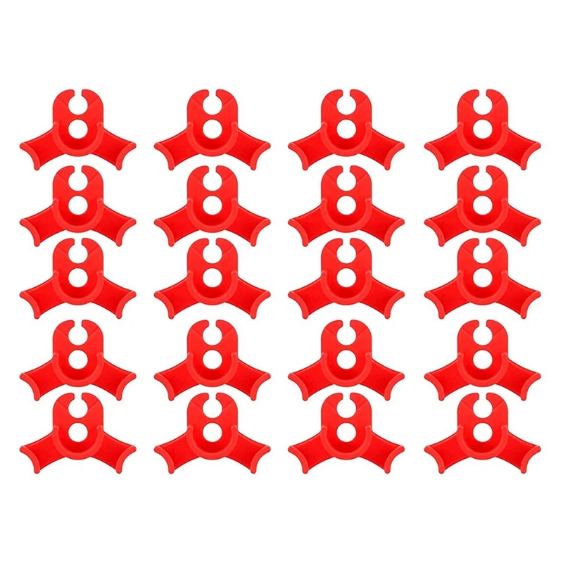 

(Pack Of 20 Pieces) LST Clip, Low Pressure Training Plant Bender For Plant Training (Red)