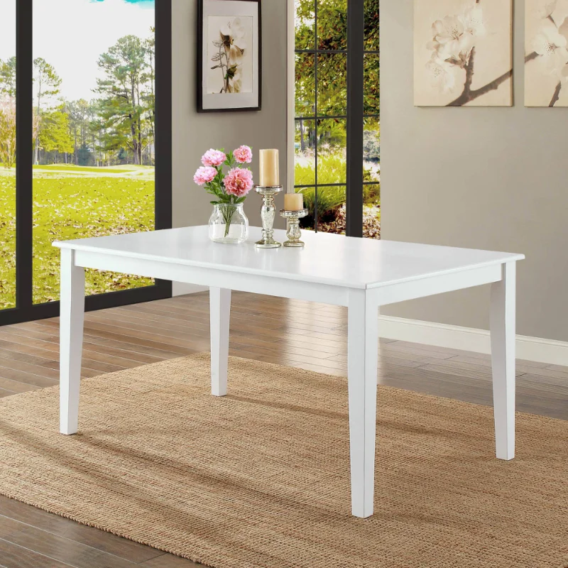 

Better Homes & Gardens Bankston Dining Table, Whitedinning table kitchen table mesas coffee tables