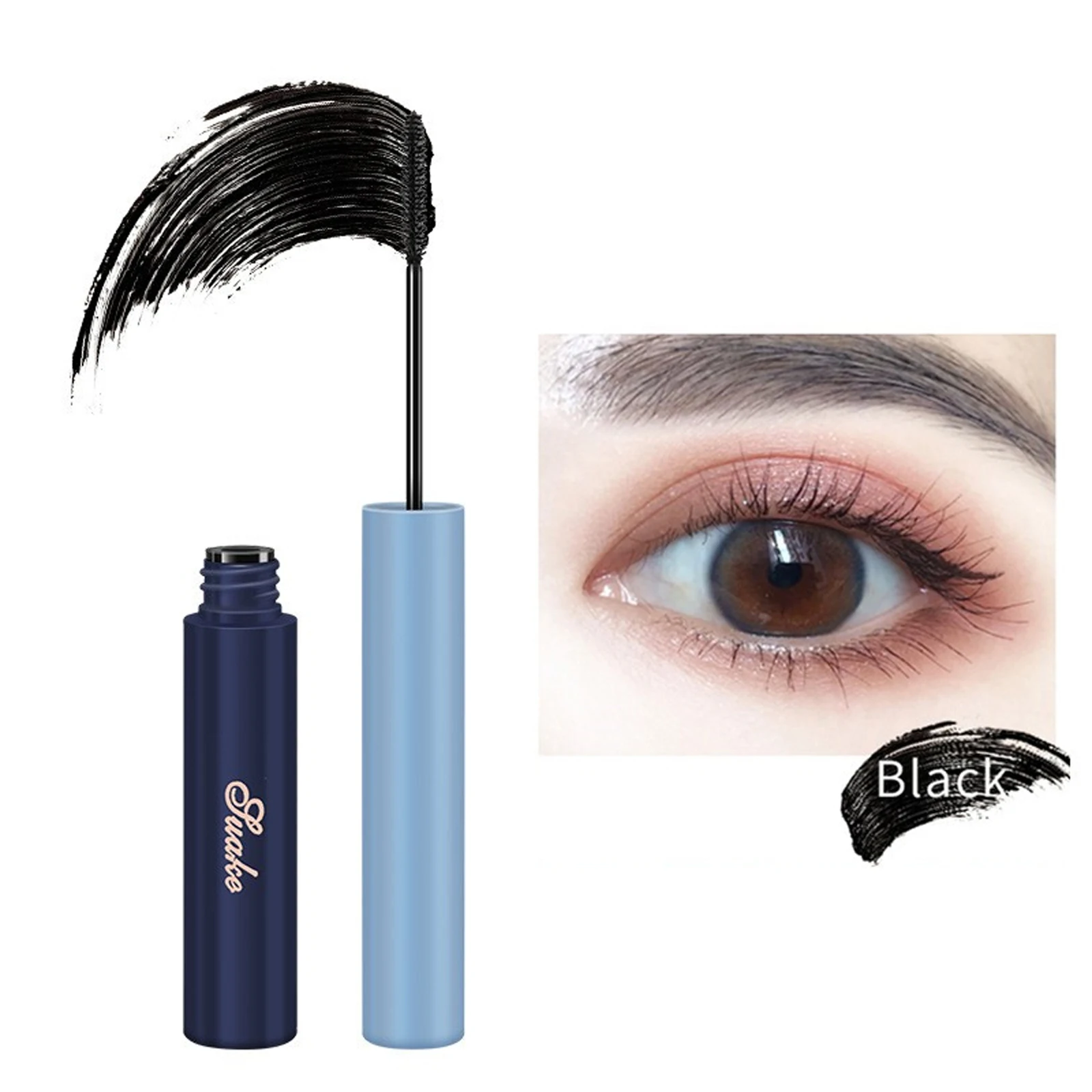 

Thick Curling Mascara Eyelash Extension Volume Small Brush Head Long Lasting Waterproof Sweatproof Smudge-proof Eye Makeup