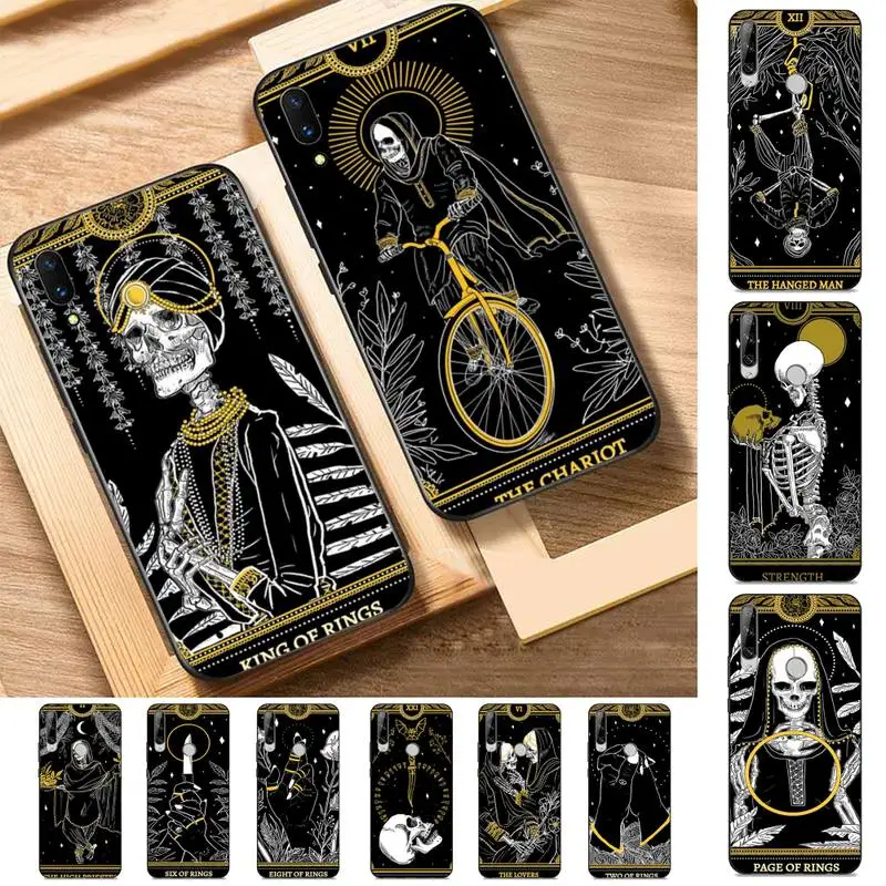 

Witches moon Tarot Mystery totem Phone Case for Huawei Y 6 9 7 5 8s prime 2019 2018 enjoy 7 plus