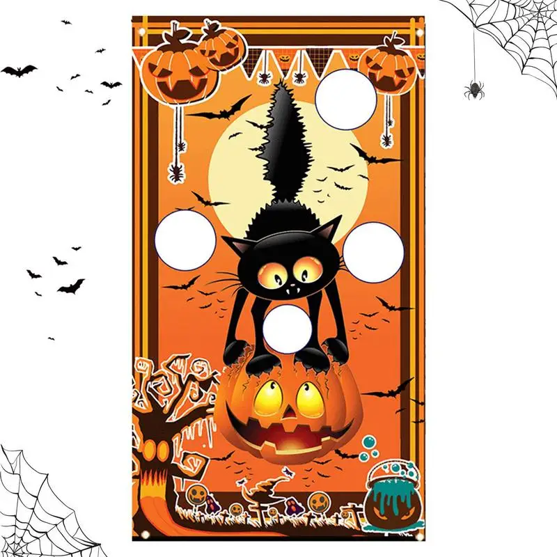 

Bean Bag Throw Game Reusable Foldable Washable Fun Toy Halloween Activity Portable Educational Toy Party Game For Parties Proms