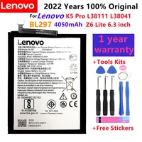 100  Original High Quality 4050mAh BL297 battery for Lenovo Pro L38111 L38041 Lite 6 3 inch Cell Phone batteries  Tools