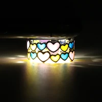 womens fashion adjustable heart shape rings luminescence shine party rings birthday gifts wedding jewelry fashion accessories