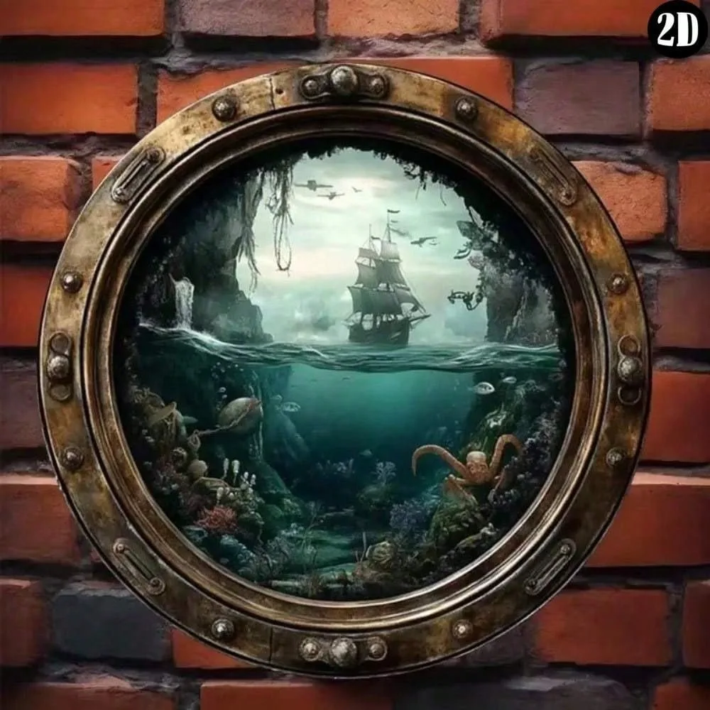 

Винтажное Металлическое Настенное Панно 20x20 См, Морской Декор Для Окон, Водонепроницаемое