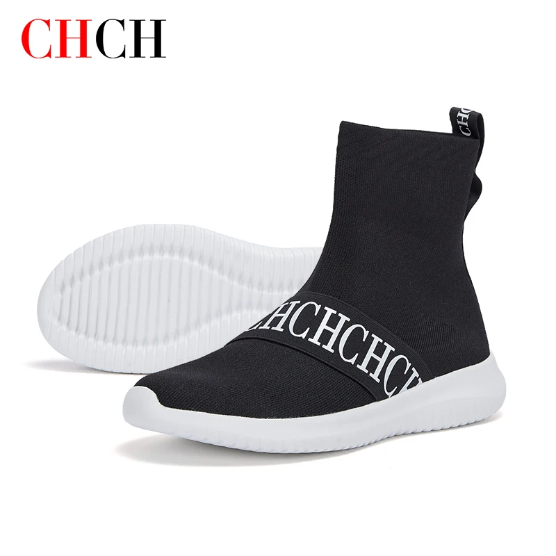 CHCH Women Shoes Spring Sock Boots Comfortable Casual Shoes Women Schoenen Vrouw Outdoor Sneakers Thick High Top Walking Shoes