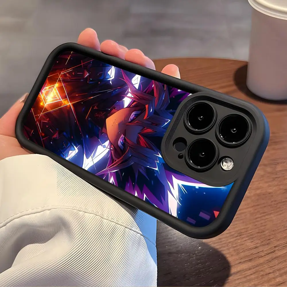 Фото Чехол для телефона Yugioh Yami Yugi для iPhone 17 16 15 14 13 12 11 Air Pro Max Plus, черный, мягкий, из ТПУ, противоударный №2