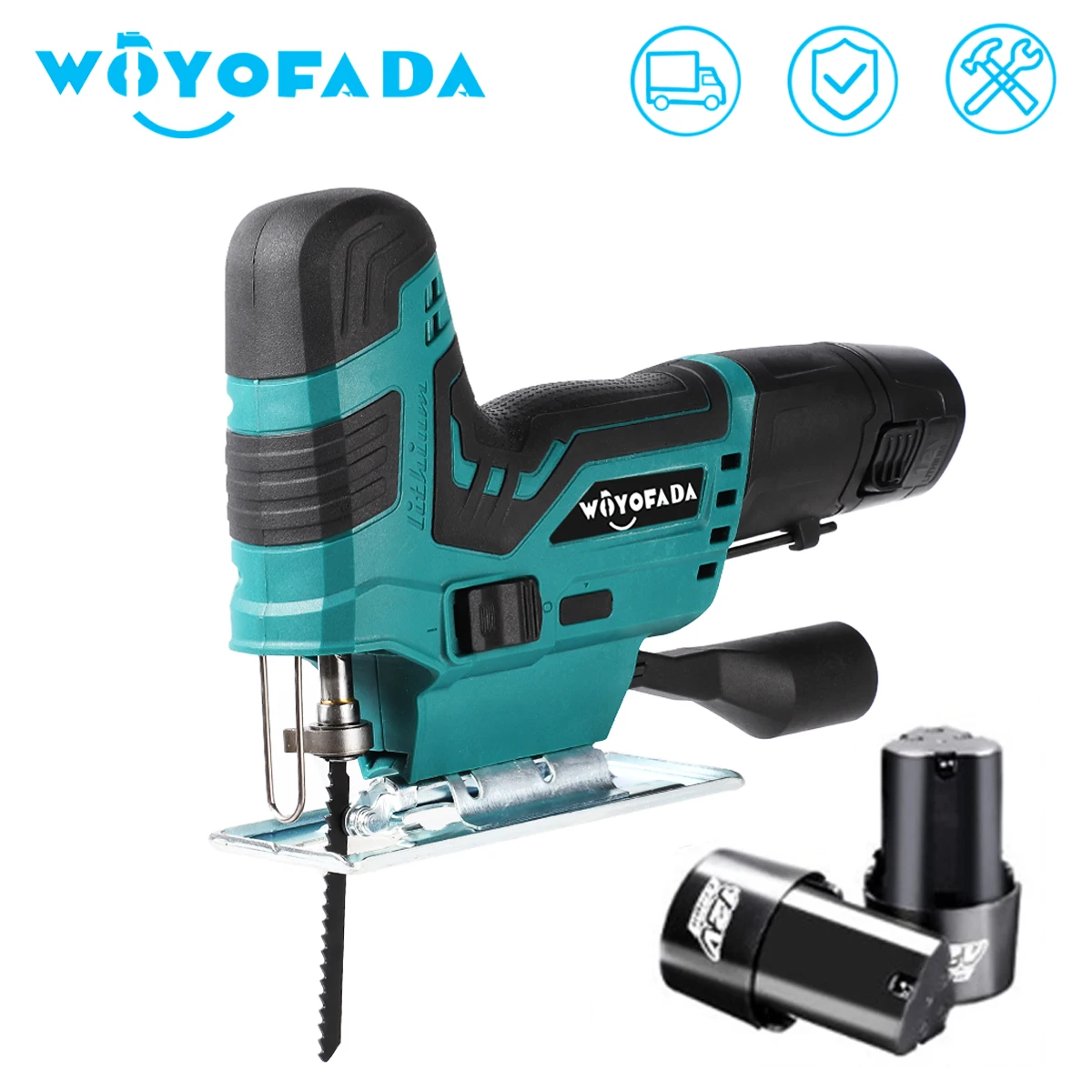 

12V Cordless Jig Saw Portable Electric Jigsaw Rechargeable Mini Logging Saw Wood Cutting Portable Woodworking With Battery