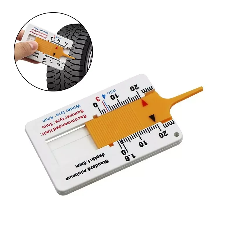 

Tyre Tread Depth Gauge Caliper Measure Tool Measurement Supplies 0-20mm Indicator Car Tyre Tread Thickness Detection Tool