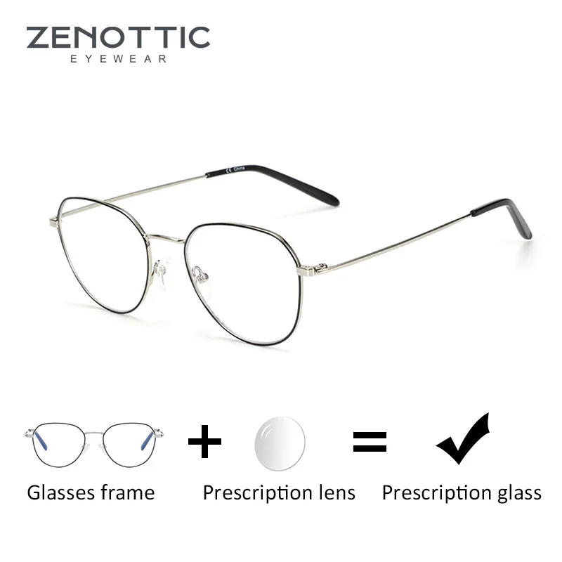 

ZENOTTIC очки по рецепту для анти-синего светильник/фотохромные прогрессивные/близорукость/дальнозоркость солнцезащитные очки оптические очки