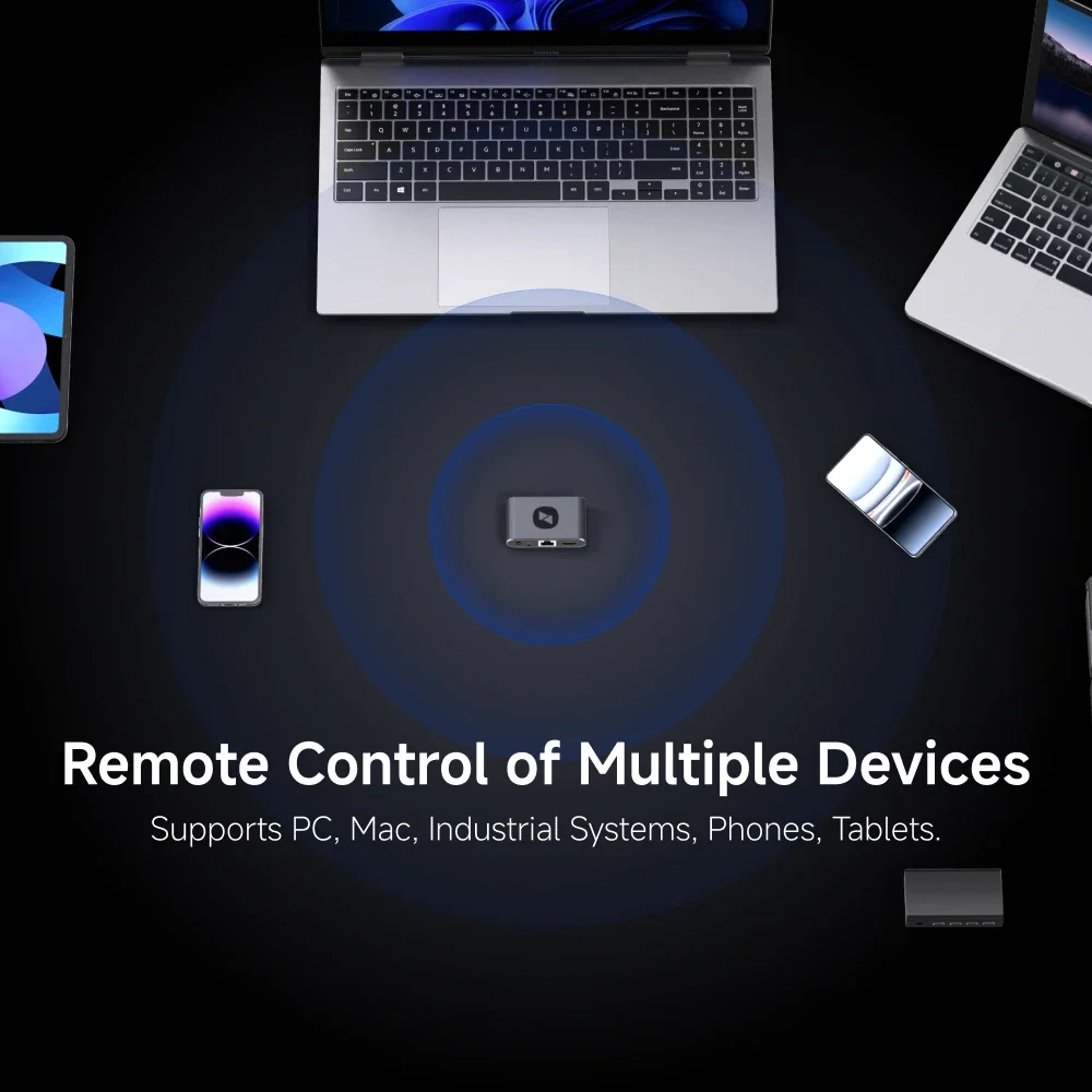 AweSun Mini Cloud KVM Q1: Миниатюрный KVM-концентратор для удаленного управления настольными и мобильными компьютерами, с доступом онлайн и офлайн, JetKVM, BIOS, SSH, передача данных (art.: 3920d8caeee01) - 3920d8caeee01