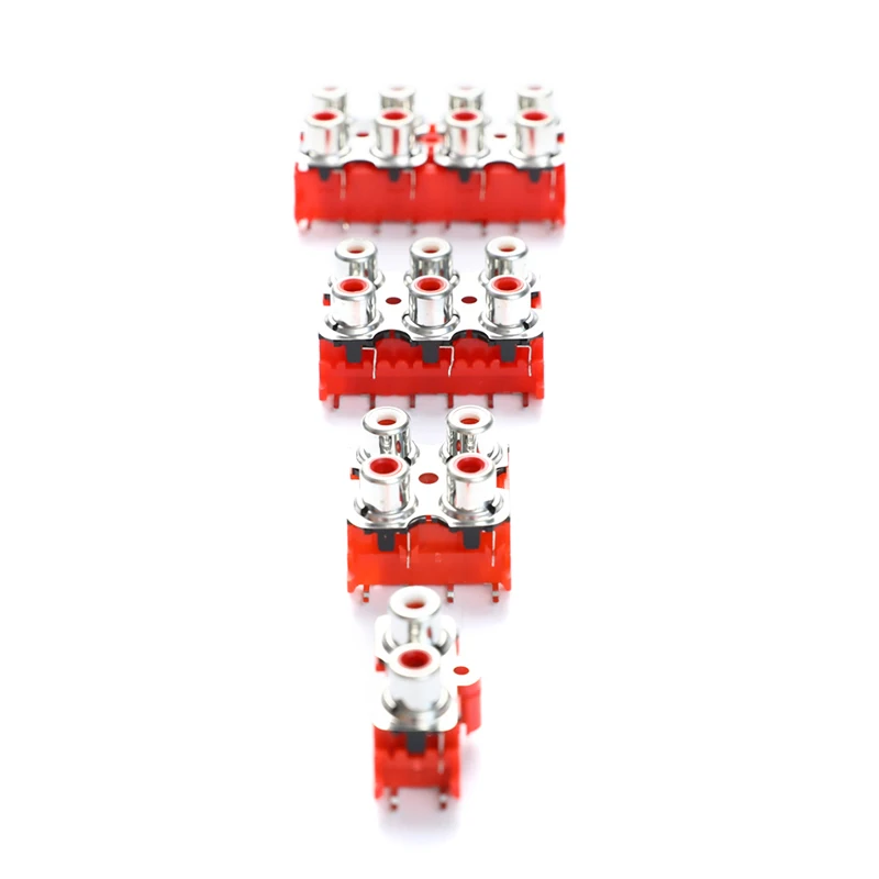 

PCB Panel Mount RCA Socket Female Jack Audio Video AV Connector 2P 4P 6P 8P