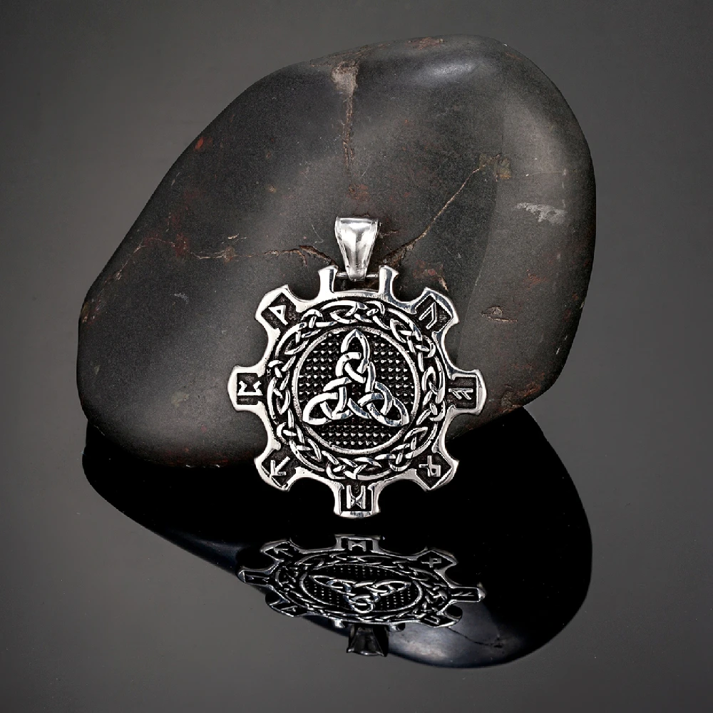 Мужское ожерелье символ викингов Othala старинная Подвеска из нержавеющей стали